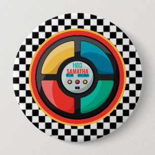Cooles Retro-Party-Spiel der 80er Jahre  Nostalgis Button