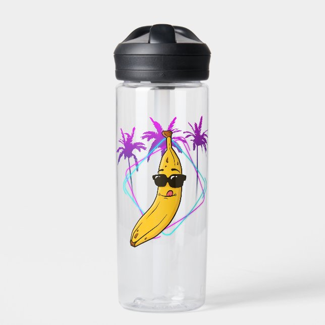 Cooles Retro-Party Trinkflasche (Vorderseite)