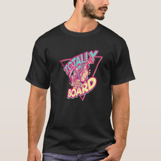 Cooles Retro-Skateboard mit Gesamtplatine Gedreht T-Shirt