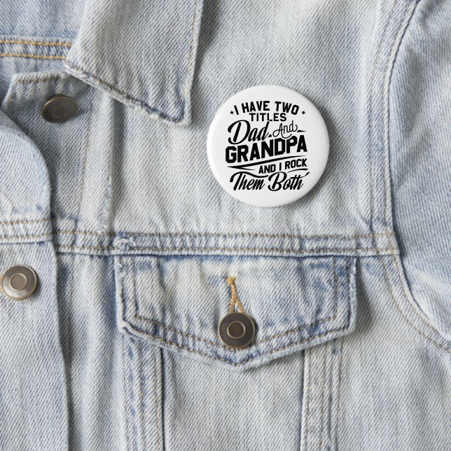 Cooles Retro-Style-Geschenk für neue Grandpas Button (Beispiel)