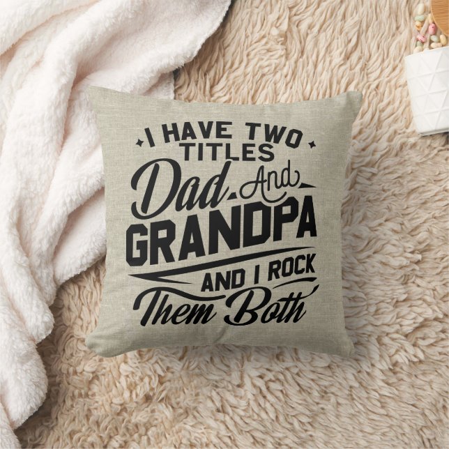Cooles Retro-Style-Geschenk für neue Grandpas Kissen (Decke)