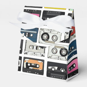 Cooles Retro-Vintages Kassettenmuster Geschenkschachtel
