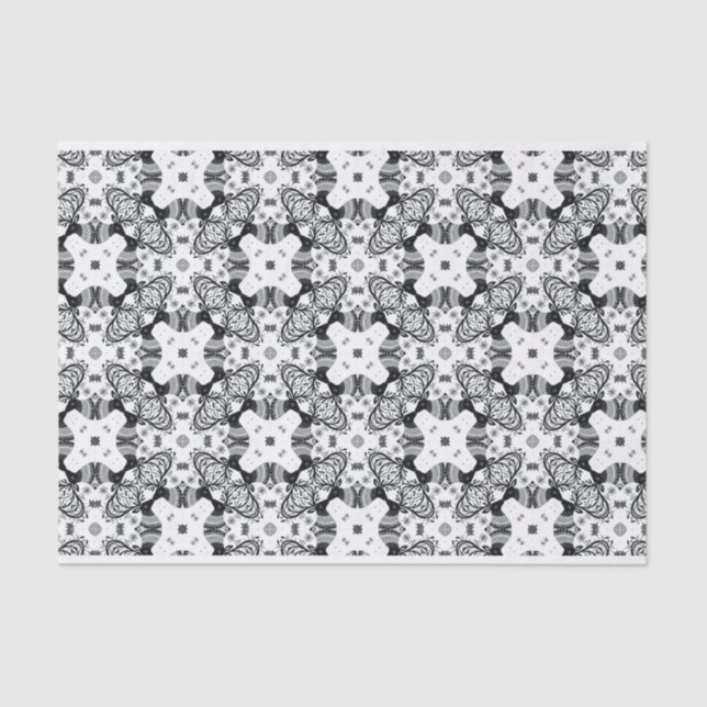 Cooles Retrodesign Seidenpapier (Vorderseite)