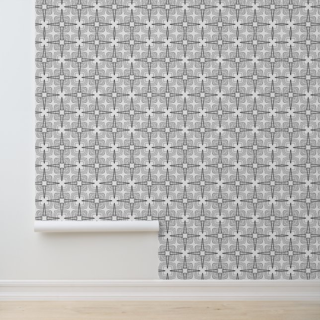 Cooles Retrodesign Tapete (Anwendung)