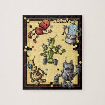 Cooles Roboter-Puzzlespiel