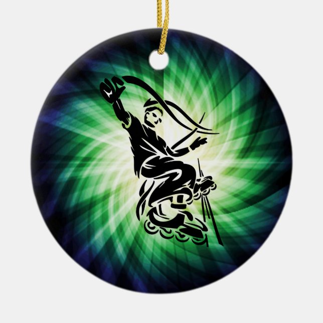 Cooles Rollerblade Keramikornament (Vorne)