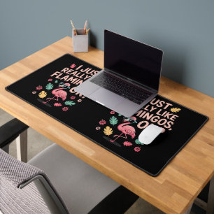 Cooles rosa Flamingo Liebhaber-Geschenk für Männer Schreibtischunterlage