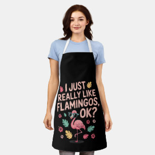 Cooles rosa Flamingo Liebhaber-Geschenk für Männer Schürze