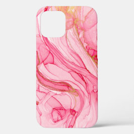 Cooles rosa goldfarbenes, einzigartiges Wasserfarb Case-Mate iPhone Hülle