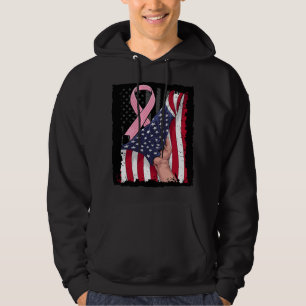 Cooles Rosa Ribbon Brustkrebs Bewusstsein Amerikan Hoodie