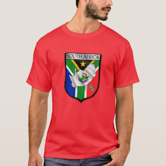 Cooles rotes Südafrika-Fußballfan-Shirt T-Shirt