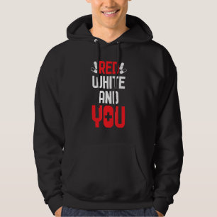 Cooles Rotes Weiß, und Sie pflegen das Rote Kreuz. Hoodie