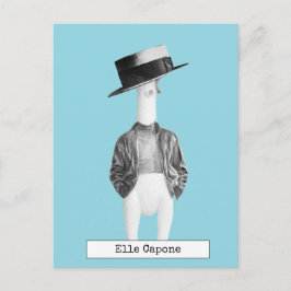 Cooles Rubber Hühnchen Postkarte