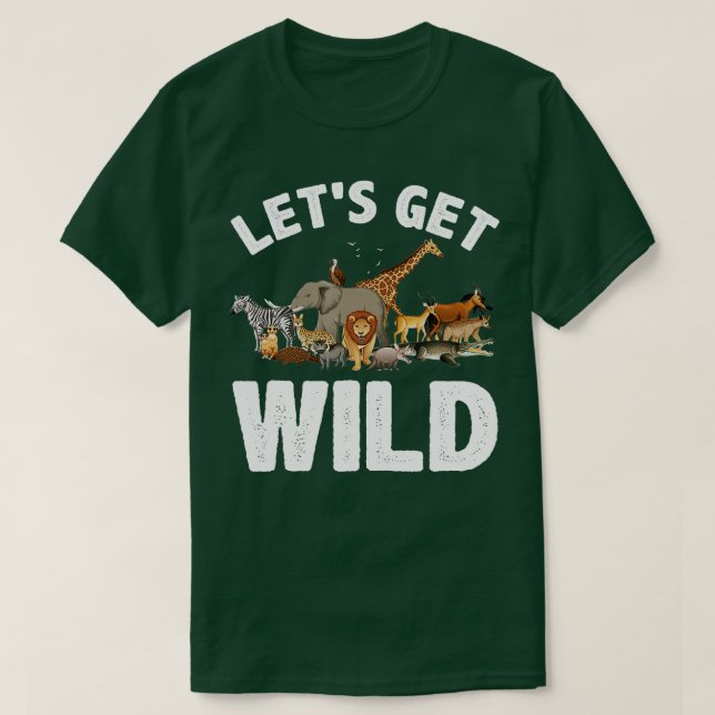 Cooles Safari-Tier für Männer Zoo Jungle Wildli T-Shirt (Design vorne)