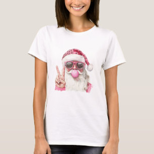 Cooles Santa-Blasen-Kaugummi T-Shirt