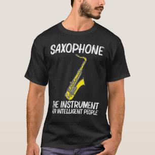 Cooles Saxophon für Herren - Jazzspieler T-Shirt