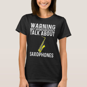Cooles Saxophon für Herren - Jazzspieler T-Shirt