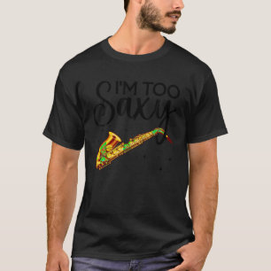Cooles Saxophon für Männer Musikfans Jazzmusik T-Shirt