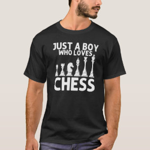 Cooles Schach für Boys Kids Brettspiele Schachspie T-Shirt