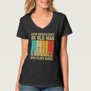 Cooles Schach für Herren Pater Game Schachspieler T-Shirt