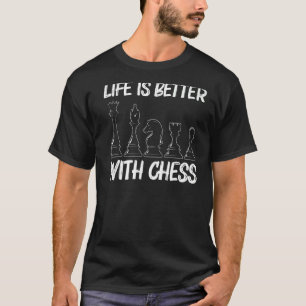 Cooles Schach für Männer Königin Königin Rook Ritt T-Shirt