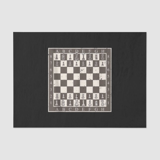 Cooles Schachbrett Halloween Kostüm Funny Lazy Seidenpapier (Vorderseite)