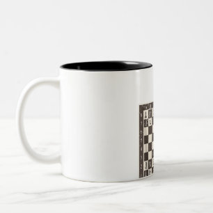 Cooles Schachbrett-Halloween-Kostüm Lustig Faul Zweifarbige Tasse