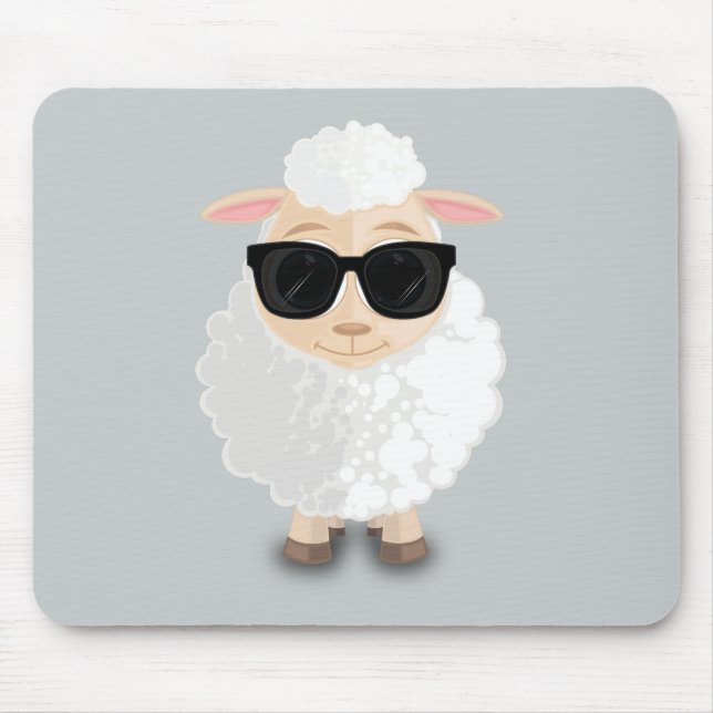 Cooles Schaf Mousepad (Vorne)
