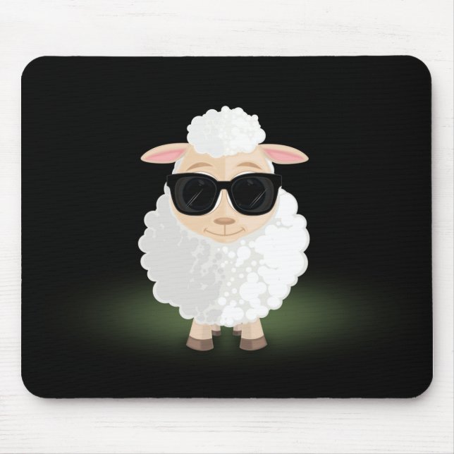 Cooles Schaf Mousepad (Vorne)
