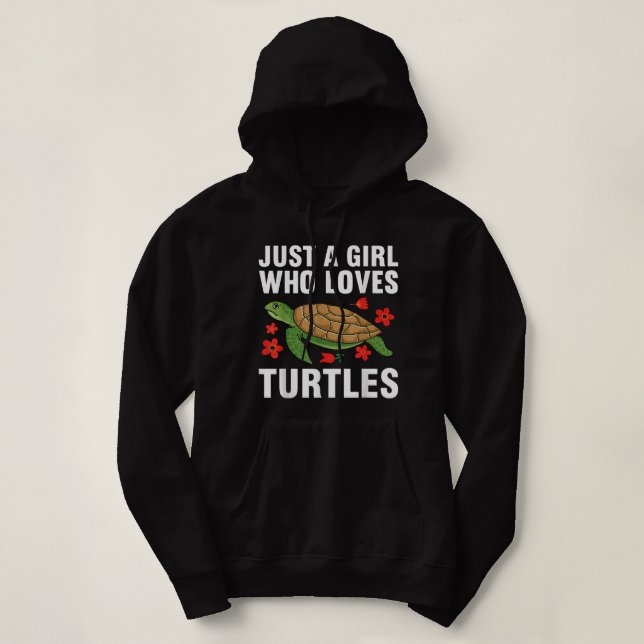 Cooles Schildkrötendesign für Frauen Meeresschildk Hoodie (Design vorne)