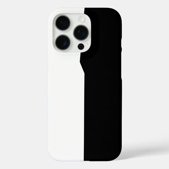 Cooles Schwarz-Weiß-Design iPhone 16 Pro Hülle (Rückseite)
