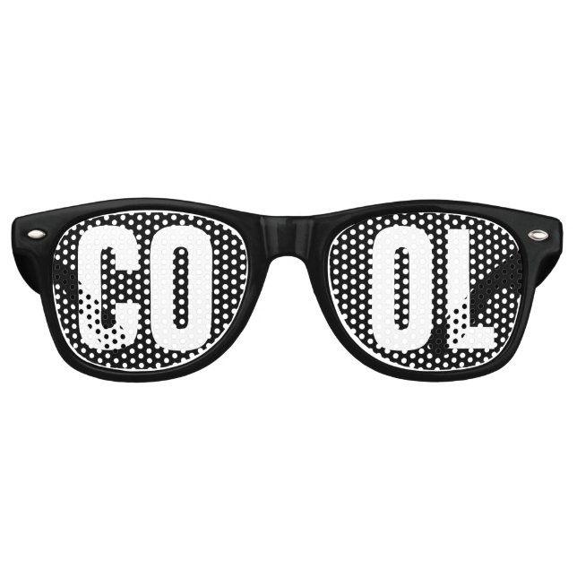 cooles Schwarz-Weiß-Party Partybrille (Vorderseite)