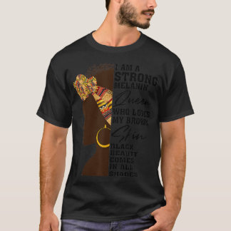 Cooles schwarzes Geschenk für Melanin Beauty Women T-Shirt
