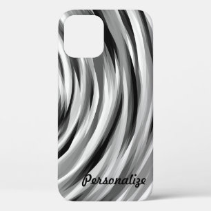 Cooles schwarzes Streifenmuster Case-Mate iPhone Hülle