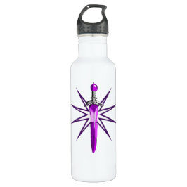 Cooles Schwert lila Wasserflasche für Kinder Edelstahlflasche