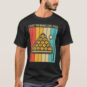 Cooles Schwimmbad für Damen Snooker Billard 8 Ball T-Shirt