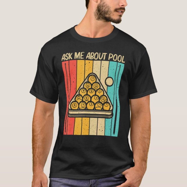 Cooles Schwimmbad für Damen Snooker Billard 8 Ball T-Shirt (Vorderseite)