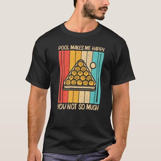 Cooles Schwimmbad für Damen Snooker Billard 8 Ball T-Shirt (Vorderseite)