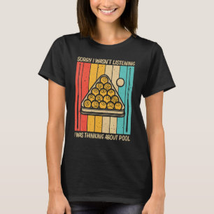 Cooles Schwimmbad für Damen Snooker Billard 8 Ball T-Shirt