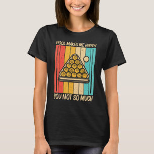 Cooles Schwimmbad für Damen Snooker Billard 8 Ball T-Shirt