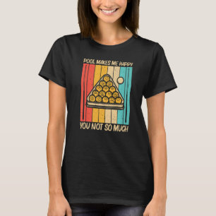 Cooles Schwimmbad für Damen Snooker Billard 8 Ball T-Shirt