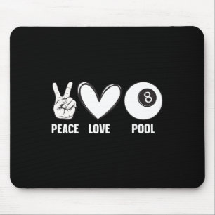 Cooles Schwimmbaddesign für Männer Billard für Fra Mousepad