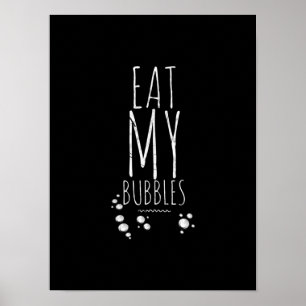 Cooles Schwimmen isst meine Bubbles Schwimmen Funn Poster