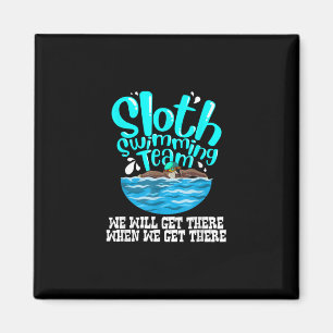 Cooles Schwimmteam Funny Animal Swimmer Magnet