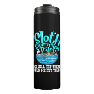 Cooles Schwimmteam Funny Animal Swimmer Thermosbecher