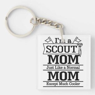 Cooles Scout-Mama-Foto Schlüsselanhänger