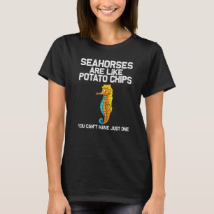 Cooles Seepferd für Männer Fische im Ozean T-Shirt