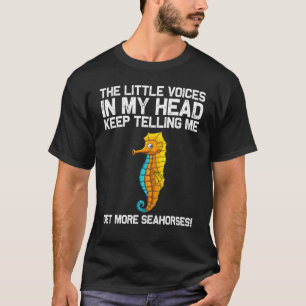 Cooles Seepferd für Männer Fische im Ozean T-Shirt
