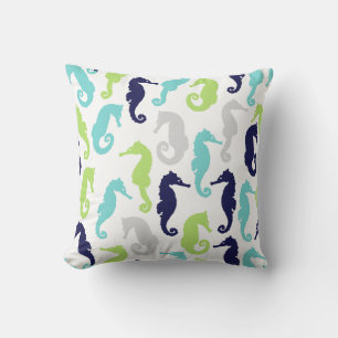 Cooles Seepferdmuster Kissen