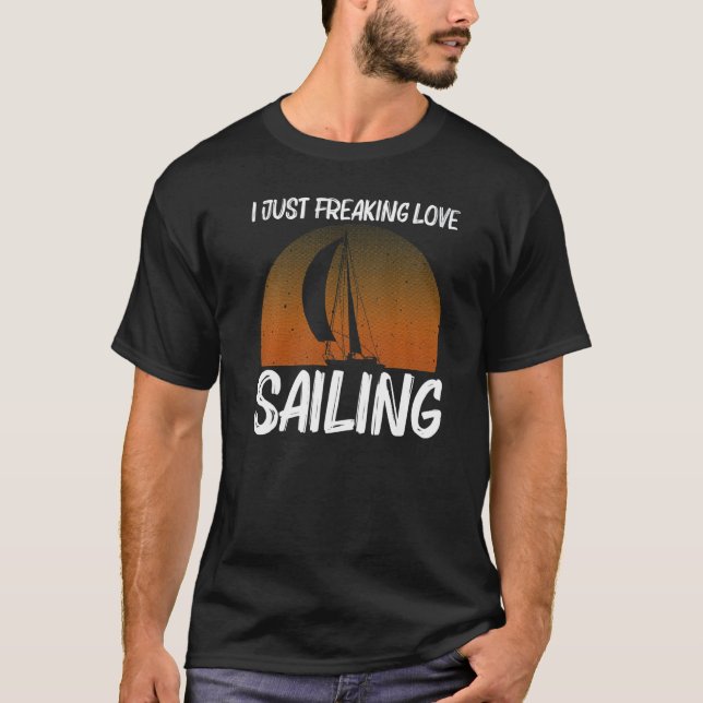 Cooles Segeln für Männer Segelboot Segelboot T-Shirt (Vorderseite)